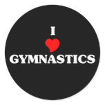 Gymnastics Round Stickers
