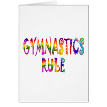 Gymnastics Rule Greeting Card