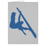 Gymnastics Silhouette  Greeting Cards
