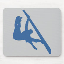 Gymnastics Silhouette Mouse Pad