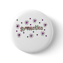 Gymnastics solar dots pinback buttons