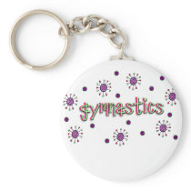 Gymnastics solar dots key chains