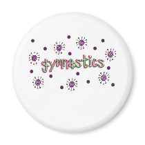 Gymnastics solar dots fridge magnet