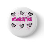 Gymnastics splatter hearts buttons