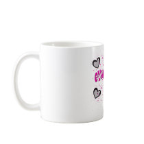 Gymnastics splatter hearts coffee mugs