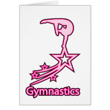Gymnastics Star Greeting Cards