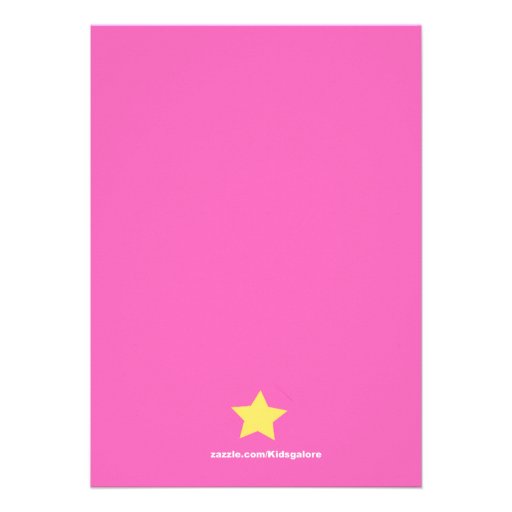 Gymnastics Stick Figure Birthday Invitation