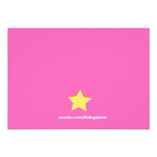 Gymnastics Stick Figure Birthday Invitation