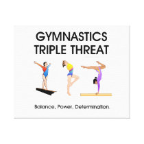 Gymnastics Triple Threat Canvas Print