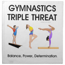 Gymnastics Triple Threat napkins