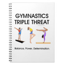 Gymnastics Triple Threat notebooks
