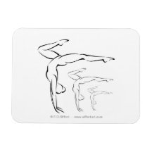 Gymnastics Vinyl Magnet