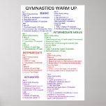 Gymnastics Warm-Up Posters