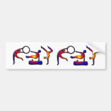 GYMNASTS Bumper Sticker