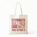 "GYMNASTS DEFEAT GRAVITY" TOTE BAG by flipcentrestore "GYMNASTS DEFEAT GRAVITY" TOTE BAG