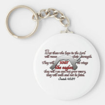 Gymnasts Soar Like Eagles Keychains