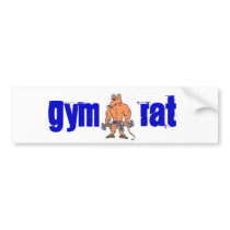 gymratgear_1791_1674, GYM , RAT bumper stickers