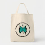 Gynecologic Cancer Awareness Butterfly Ribbon bags