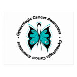 Gynecologic Cancer Awareness Butterfly Ribbon postcards