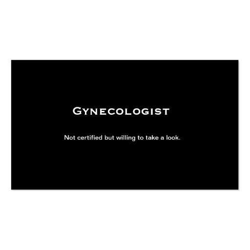 Gynecologist Business Card Templates