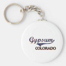Gypsum Colorado City Classic Keychains