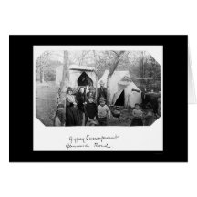 Gypsy Camp in Bethesda, MD 1888 Greeting Card