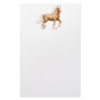 Gypsy Draft Horse Stationery stationery