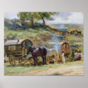 Gypsy Encampment, Appleby, 1919 posters