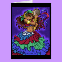 Gypsy Greeting Card by artvixn Gypsy Greeting Card