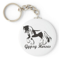 Gypsy Horses Key Chain
