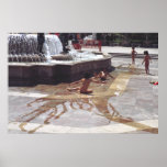 Gypsy kids taking a bath, Valencia, Spain posters