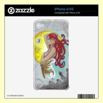 Gypsy Moth Fairy fantasy art nouveau iPhone 4 skin skins