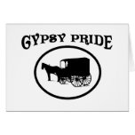 Gypsy Pride Black & White Caravan Card