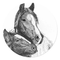 Gypsy Vanner Artwork stickers by PaintingPony Gypsy Vanner Artwork stickers