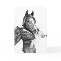 Gypsy Vanner Blank Greeting Card