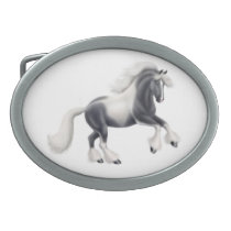 Gypsy Vanner Cob Horse Belt Buckle