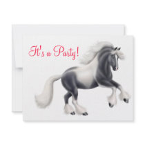 Gypsy Vanner Cob Horse Invitation