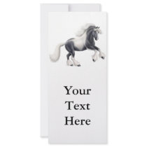 Gypsy Vanner Cob Horse Rack Card rack cards by twopurringcats Gypsy Vanner Cob Horse Rack Card rack cards