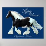 Gypsy Vanner horse , Elegance in motion Posters