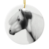 Gypsy Vanner Horse Holiday Ornament