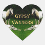Gypsy Vanners Heart Stickers