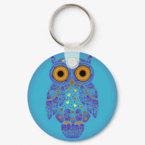 H00t Owl Blues Keychain