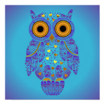 H00t Owl Blues Print