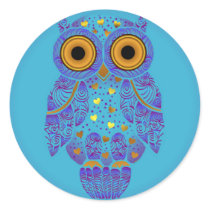 H00t Owl Blues Sticker by Jaenne H00t Owl Blues Sticker