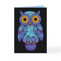 H00t Owl Midnight Madness Blank Card