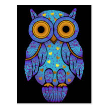 H00t Owl Midnight Madness Postcard
