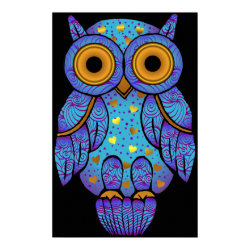 H00t Owl Midnight Madness Print print