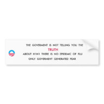 H1N1 BUMPER STICKERS