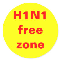 H1N1 free zone stickers by ribizlifozelek H1N1 free zone stickers