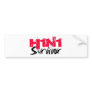 H1N1 Survivor Gear Bumper Sticker